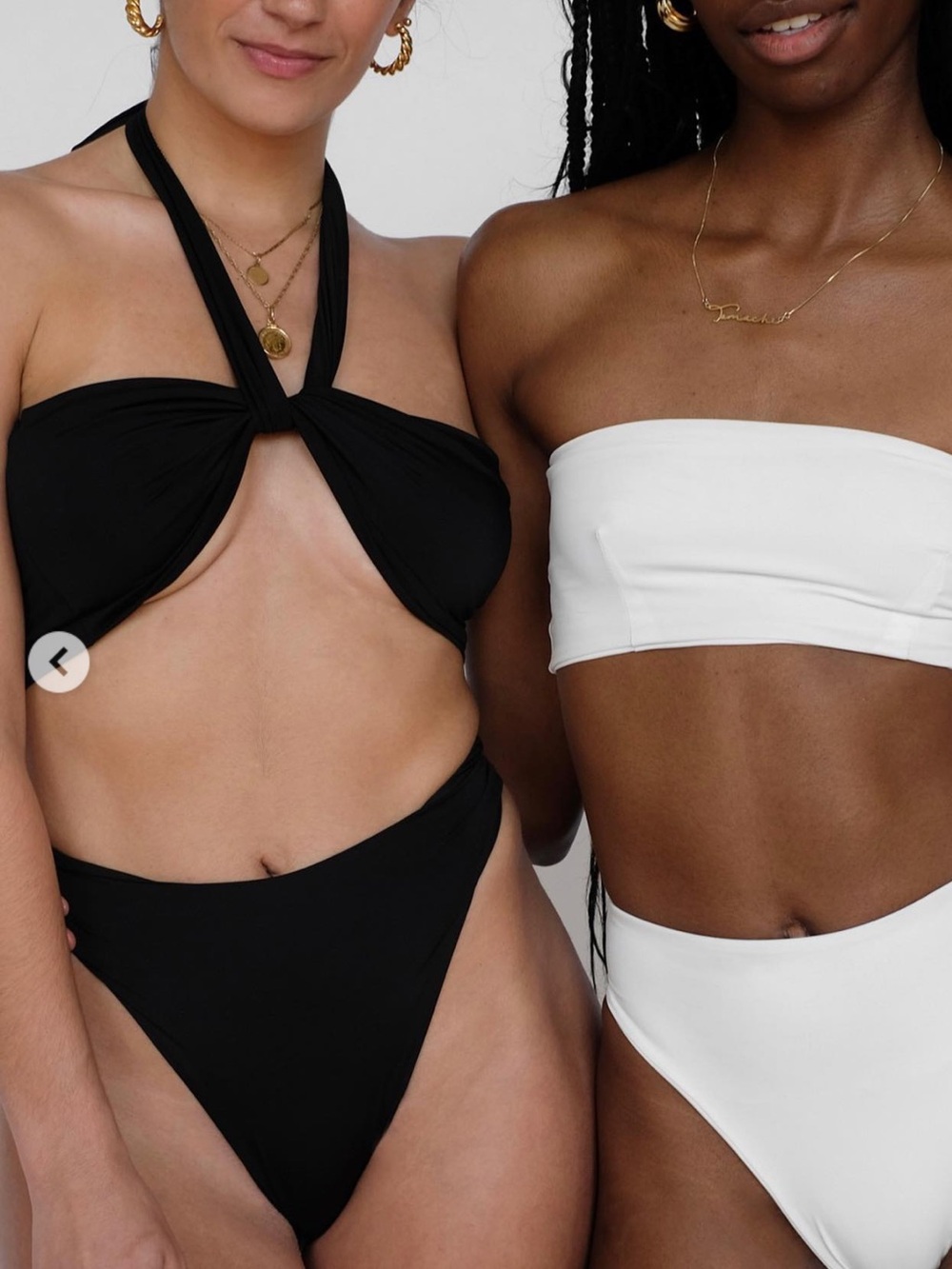 437 Aubrey Black Bikini Swim Bottoms